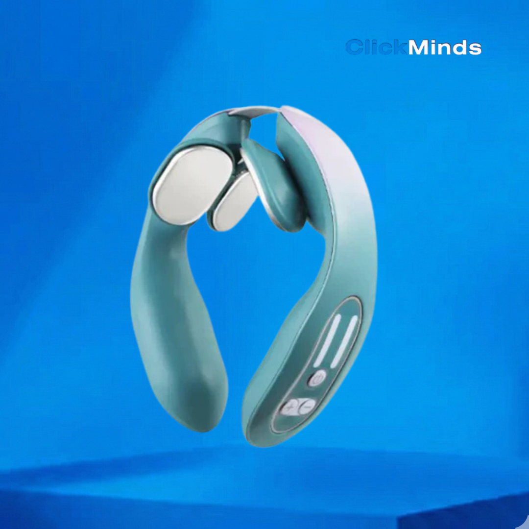 ClickMinds™ Smart Neck Relief Device (EMS & Heat)