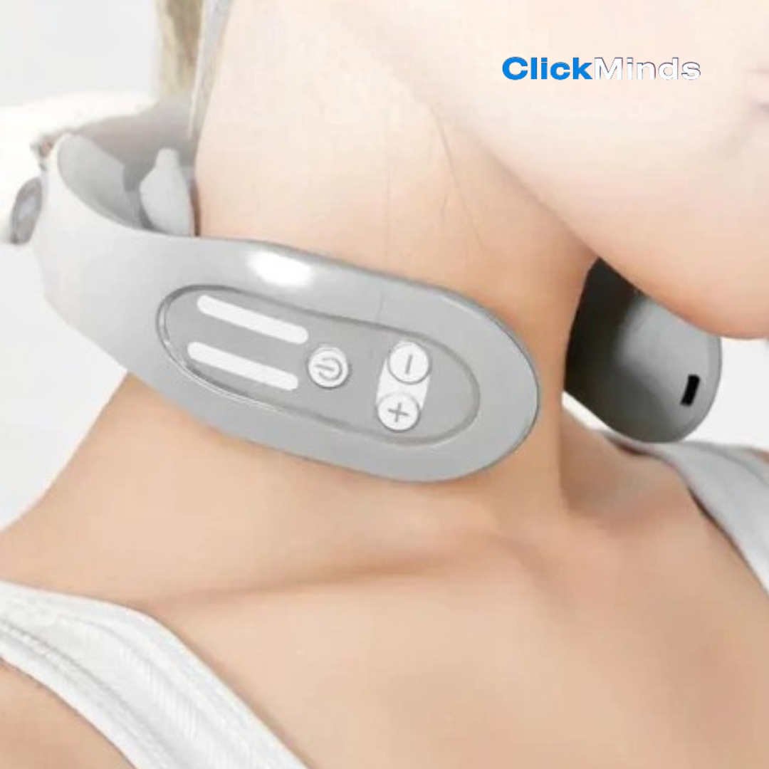 ClickMinds™ Smart Neck Relief Device (EMS & Heat)