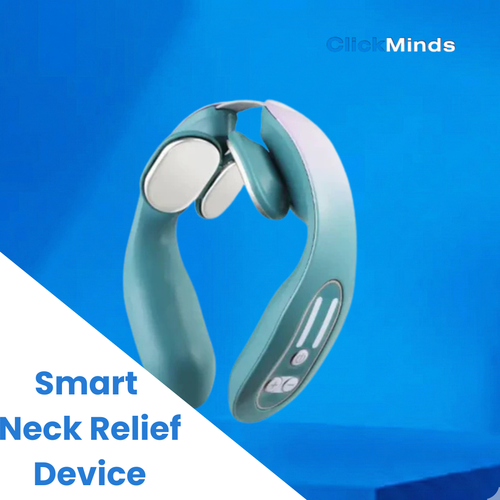 ClickMinds™ Smart Neck Relief Device (EMS & Heat)