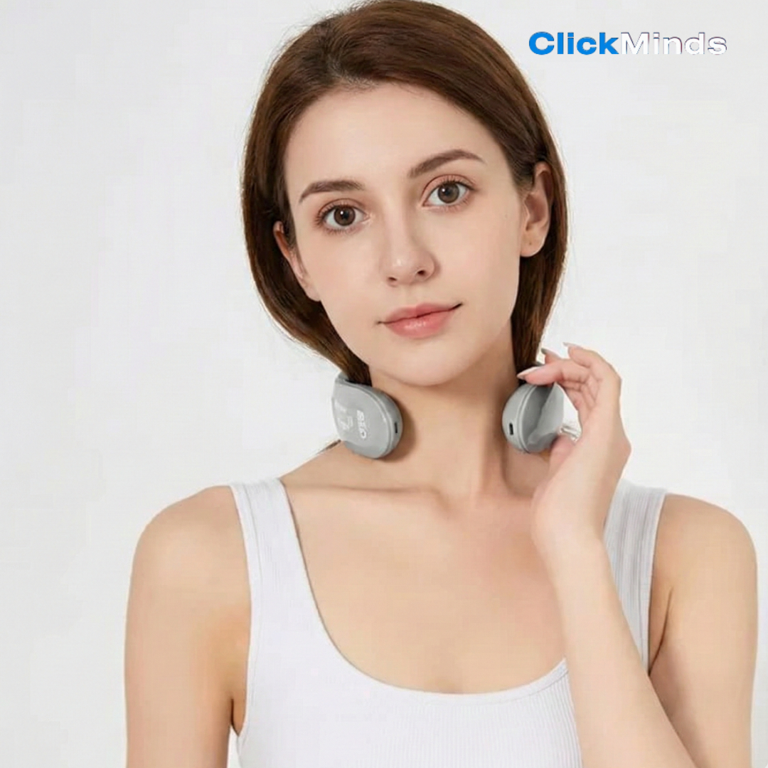 ClickMinds™ Smart Neck Relief Device (EMS & Heat)